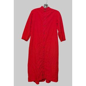 Vintage Abbey Brand Cossack Size 12 Red Button Up Name Inside